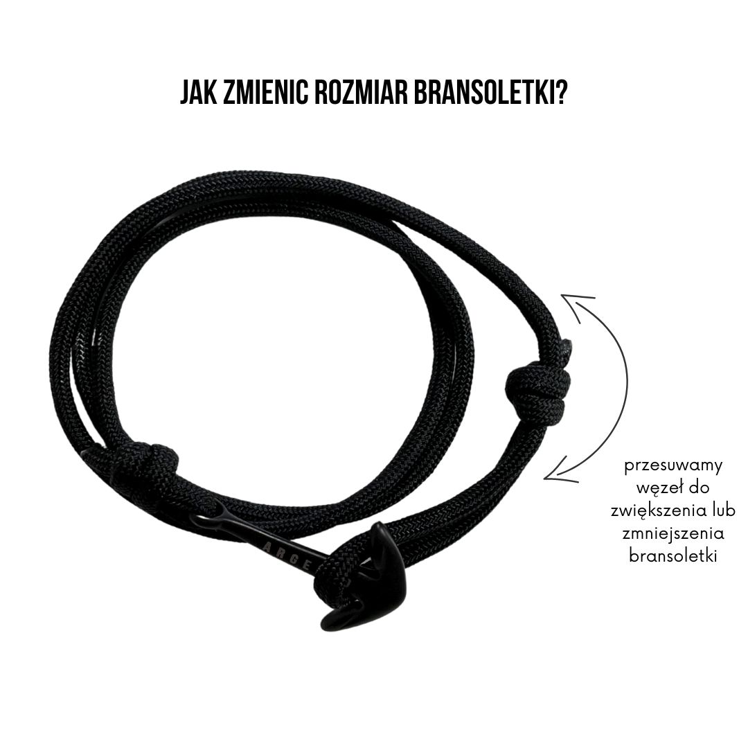 Bransoletka paracord kotwica - Argentomen zdjęcie 4