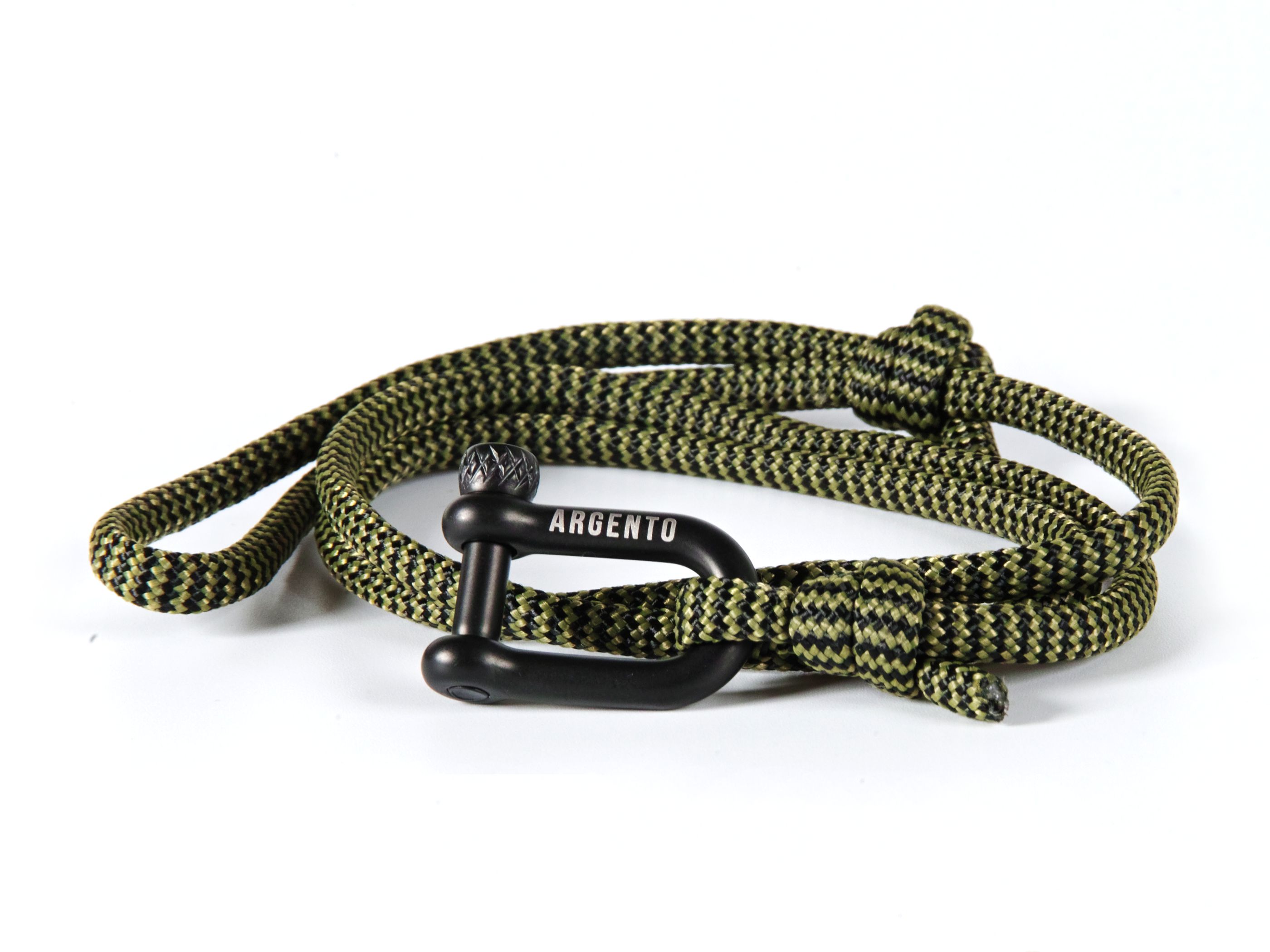 Bransoletka paracord szeklą - regulowana - Argentomen zdjęcie 3