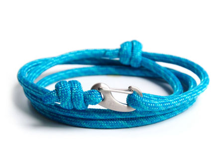 Bransoletka paracord karabińczyk