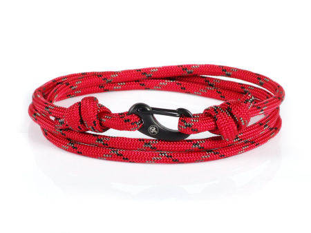 Bransoletka paracord karabińczyk