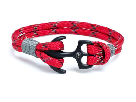 Bransoletka paracord kotwica