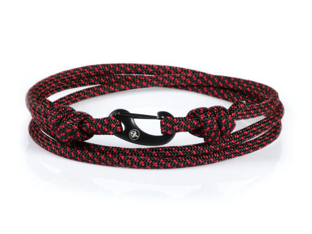 Bransoletka paracord karabińczyk