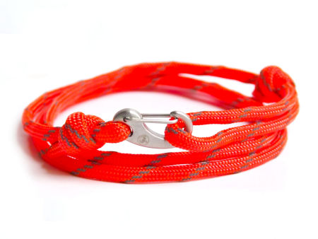 Bransoletka paracord karabińczyk