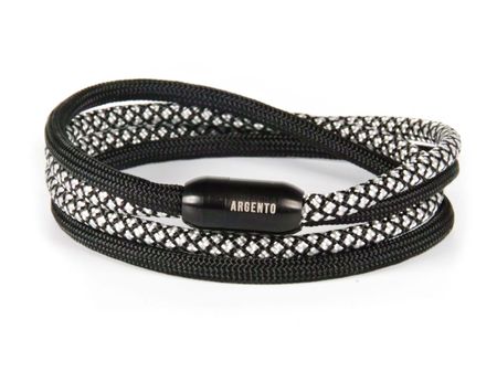 Bransoletka Marynistyczna Silver & Black – Czarna Boja