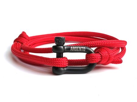 Bransoletka Marine Adventure – czerowna Argento