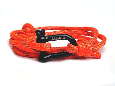 Bransoletka pracord z szeklą – Orange   Argento 
