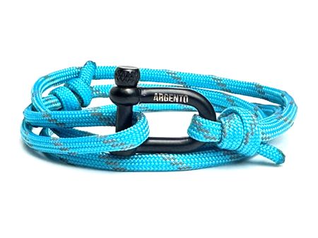 Bransoletka pracord z szeklą – Lazurowy   Argento 